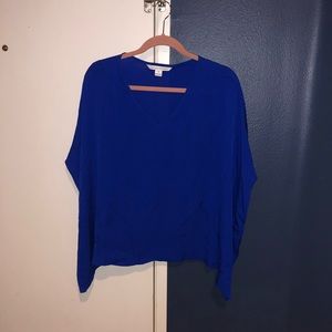 Diane Von furstenberg cobalt handkerchief top